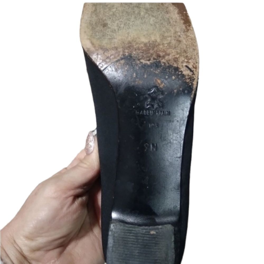 Low block heels, black 9N - Picture 12 of 12
